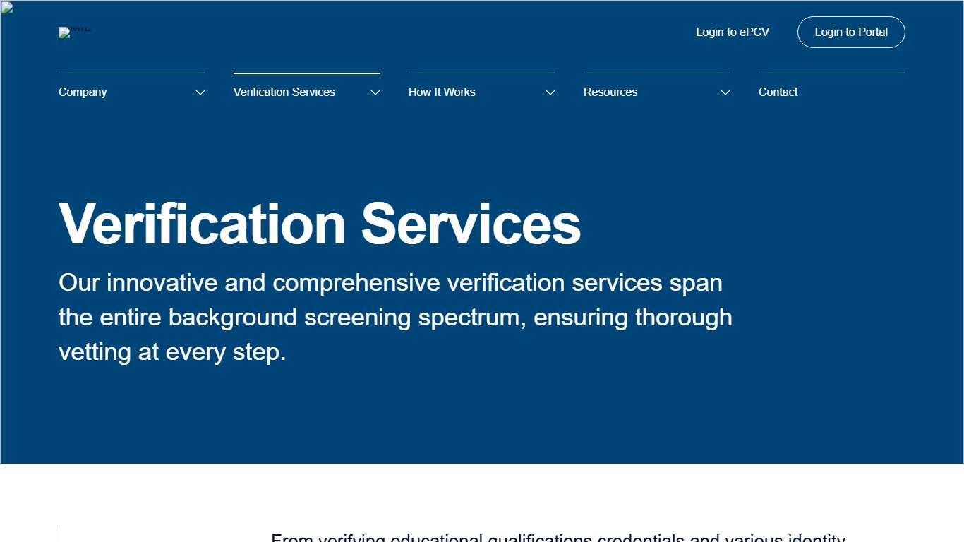 Verification Services | MIE